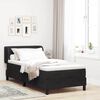 vidaXL Lit &agrave; ressorts avec matelas Noir 90 x 190 cm Velours