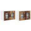 vidaXL Armoire de cuisine Kalmar 2 pcs Bois ancien 60 x 31 x 40 cm