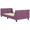 vidaXL Cadre de lit pour enfants avec t&ecirc;te de lit Violet 90 x 200 cm