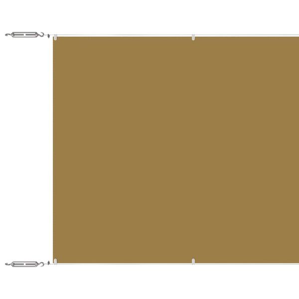vidaXL Auvent vertical Beige 60x800 cm Tissu oxford