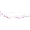 vidaXL Surmatelas Blanc et vert 200 x 200 cm Tissu Jacquard