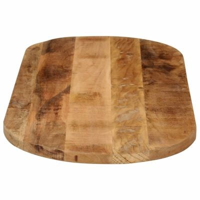 vidaXL Dessus de table 80x40x2,5 cm ovale bois massif de manguier brut