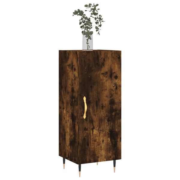 vidaXL Buffet Ch&ecirc;ne fum&eacute; 34,5x34x90 cm Bois d'ing&eacute;nierie