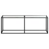 vidaXL Table console Transparent 220x35x75,5 cm Verre tremp&eacute;