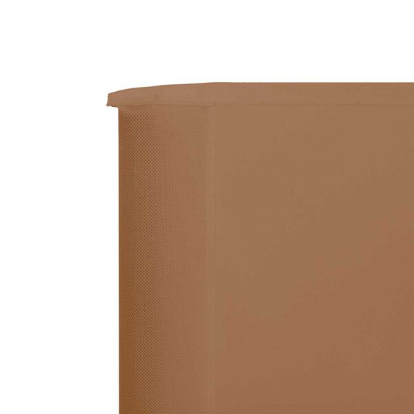 vidaXL Paravent 9 panneaux Tissu 1200 x 160 cm Taupe