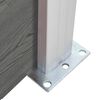 vidaXL Cl&ocirc;ture de jardin WPC 175x186 cm Gris