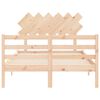 vidaXL Cadre de lit sans matelas 120x200 cm bois massif