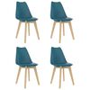 vidaXL Ensemble de salle &agrave; manger 5 pcs Turquoise