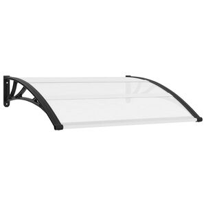 vidaXL Auvent de porte 120 x 100 cm PC