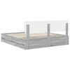 vidaXL Cadre de lit Gris Sonoma 180 x 200 cm Bois d&rsquo;ing&eacute;nierie
