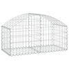 vidaXL Panier de gabions arqu&eacute; 100x50x40/60 cm Fer galvanis&eacute;