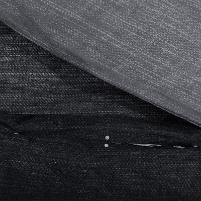 vidaXL Ensemble de housse de couette gris foncé 200x220 cm Coton