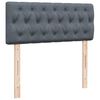 vidaXL Sommier &agrave; lattes de lit et matelas gris fonc&eacute; 120x190cm velours
