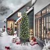 vidaXL Sapin de No&euml;l artificiel Vert 240 cm PVC et acier et plastique