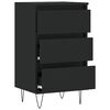 vidaXL Buffet noir 40x35x70 cm bois d&rsquo;ing&eacute;nierie