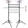 vidaXL Support de lampe 238x115x(180-300) cm Acier