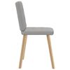 vidaXL Chaises &agrave; manger lot de 4 gris nuage tissu