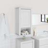 vidaXL Armoire murale de salle de bain BERG blanc bois de pin massif