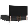 vidaXL Lit &agrave; ressorts avec matelas Noir 180 x 200 cm tissu