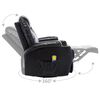 vidaXL Fauteuil &agrave; bascule de massage Noir Similicuir