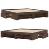 vidaXL Cadre de lit sans matelas ch&ecirc;ne marron 180x200 cm