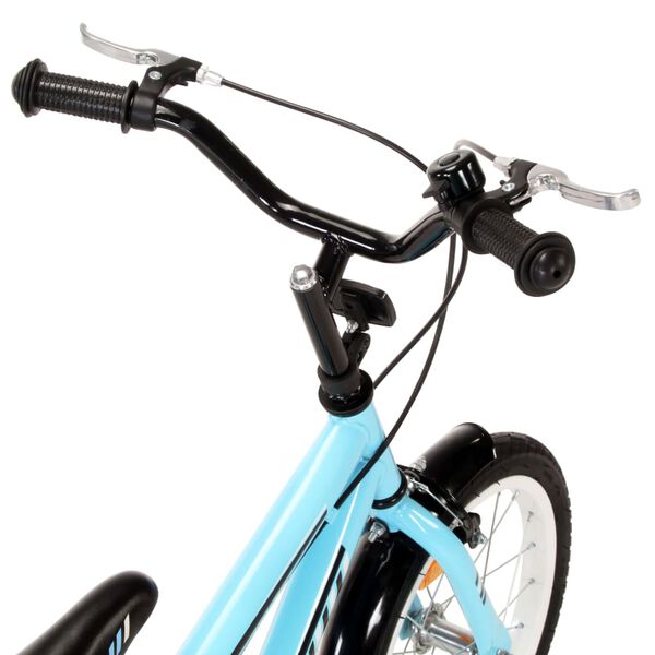vidaXL V&eacute;lo pour enfants 14 pouces Noir et bleu