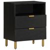 vidaXL Table de chevet noir 50x33x62 cm bois d'ing&eacute;nierie