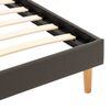 vidaXL Cadre de lit avec LED Anthracite Similicuir 100x200 cm