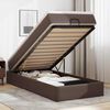 VidaXL Cadre de lit ottoman avec matelas marron 100x200 cm similicuir