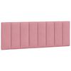 vidaXL Cadre de lit avec LED sans matelas Hanko rose 120x200 cm velours