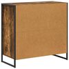 vidaXL Meuble d'appoint Ch&ecirc;ne Fum&eacute; 79 x 36 x 75 cm Bois d'ing&eacute;nierie
