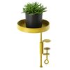 Esschert Design Plateau pour plantes avec pince Rond Dor&eacute; S