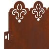 vidaXL Bordures de pelouse 30 pcs Rouill&eacute; 103 x 0,05 x 22 cm
