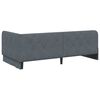 vidaXL Cadre de lit d'angle Gris fonc&eacute; 90 x 200 cm Velours