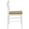 vidaXL Chaise de salle &agrave; manger 2 pcs Blanc et Naturel