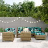 vidaXL Salon de jardin 7 pcs bois de pin impr&eacute;gn&eacute;