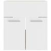 vidaXL Ensemble de meubles de bain Blanc et ch&ecirc;ne sonoma Agglom&eacute;r&eacute;