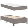 vidaXL Lit &agrave; ressorts Taupe 80 x 200 cm tissu