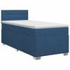 vidaXL Lit boxspring avec matelas Bleu 100 x 200 cm Tissu