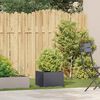 vidaXL Jardini&egrave;re anthracite 40x40x30 cm acier