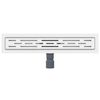 vidaXL Drain de Douche avec Design Lin&eacute;aire Argent&eacute; 60 cm