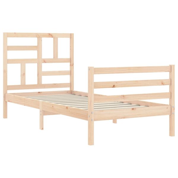 vidaXL Cadre de lit sans matelas 100x200 cm bois massif