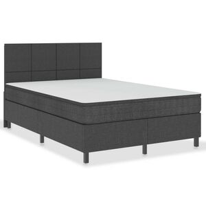 vidaXL Sommier &agrave; lattes de lit Gris fonc&eacute; Tissu 180x200 cm