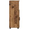 vidaXL Cabinet de salle de bain avec porte Bois Ancien 30 x 35 x 95 cm