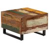 vidaXL Table basse 50 x 50 x 35 cm Bois de r&eacute;cup&eacute;ration massif