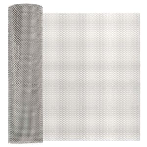 vidaXL &Eacute;cran en maille 40 x 200 cm 8 Mesh Acier Inoxydable 201 Argent&eacute;