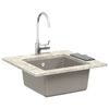 vidaXL &Eacute;vier Gris 430 x 460 mm 80% Quartz et 20% R&eacute;sine