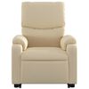 vidaXL Fauteuil inclinable &eacute;lectrique cr&egrave;me tissu