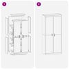 vidaXL Armoire de rangement 2 pcs Rose 90 x 40 x 200 cm Acier