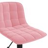 vidaXL Chaises pivotantes &agrave; manger lot de 2 rose velours